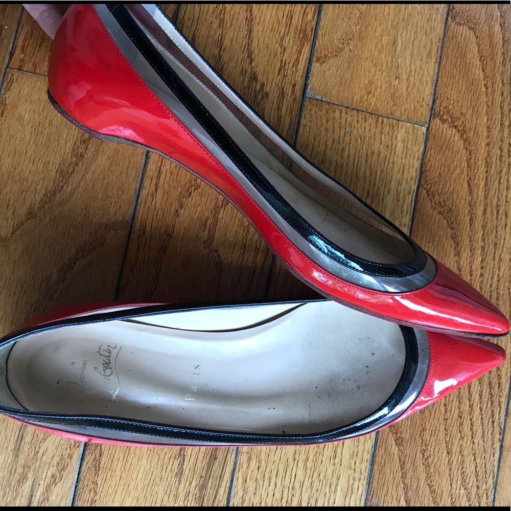 Used yet great condition Christian Loubs slip ons